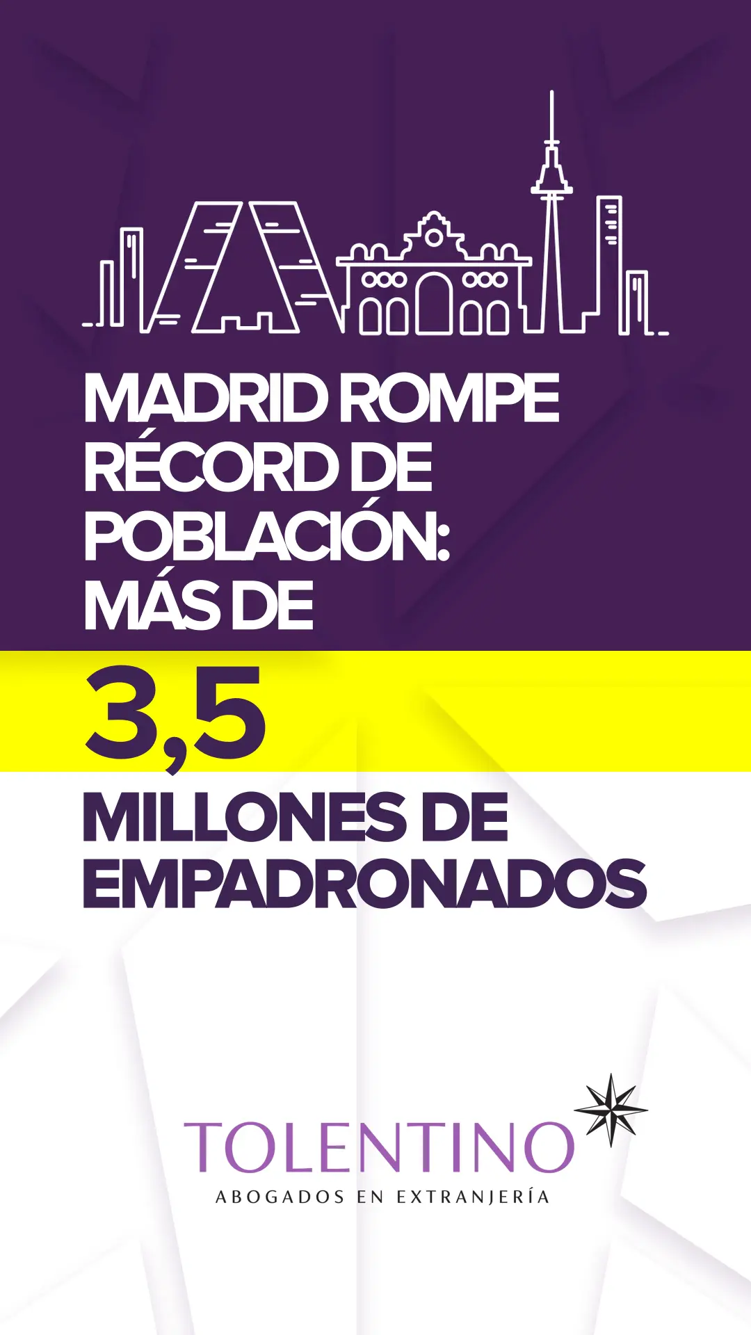 Reel: Madrid rompe record de población